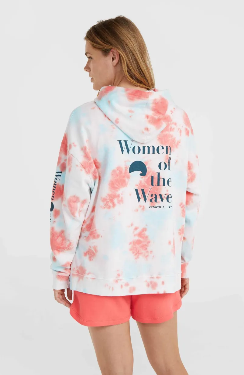 Women Of The Wave Hoodie | Pink Ice Cube Tie Dye