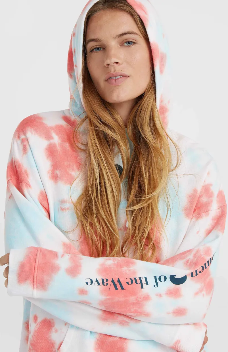 Women Of The Wave Hoodie | Pink Ice Cube Tie Dye