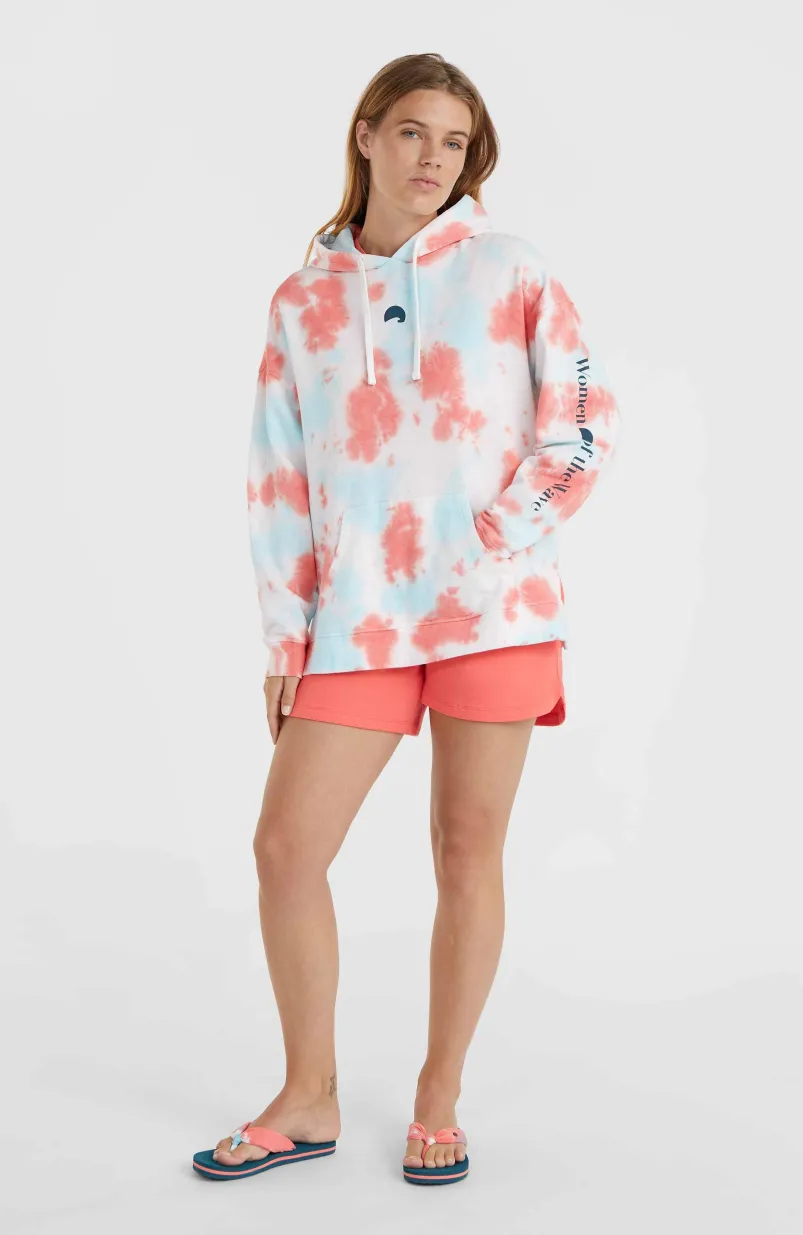 Women Of The Wave Hoodie | Pink Ice Cube Tie Dye