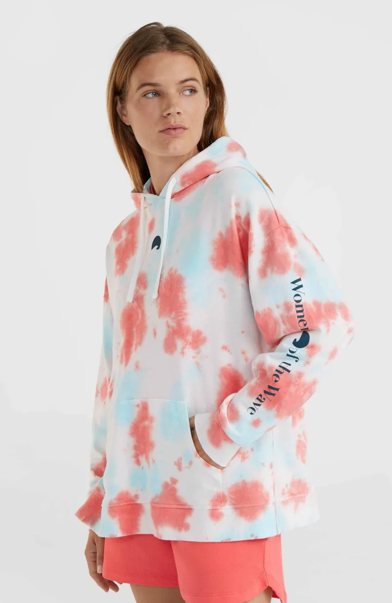 Women Of The Wave Hoodie | Pink Ice Cube Tie Dye