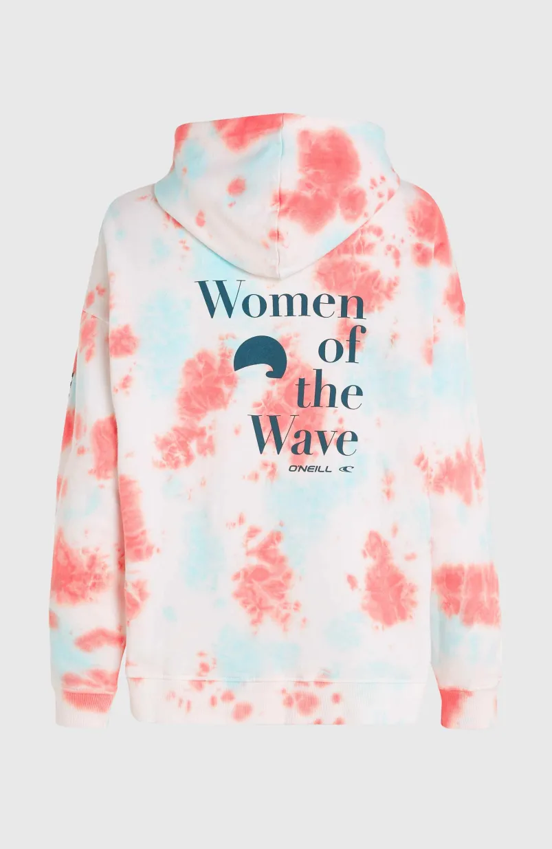Women Of The Wave Hoodie | Pink Ice Cube Tie Dye